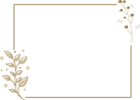 lorbeerkranz blumenblatt mit handgezeichnetem rahmenkarikaturdesign png