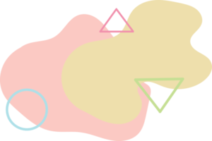 ilustración de dibujado a mano de formas orgánicas de blob png