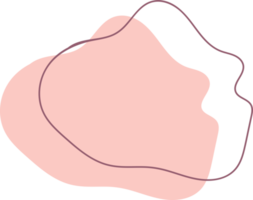 organiska blob former handritad illustration png