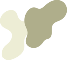 illustrazione disegnata a mano di forme di blob organici png