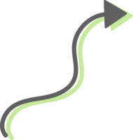 illustrazione di design piatto dell'icona delle forme della freccia png