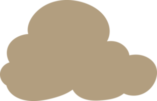 icône de nuages illustration de formes de doodle png