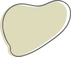 organiska blob former handritad illustration png