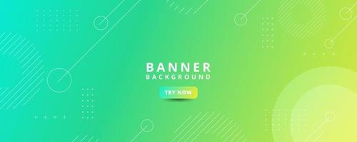 background banners. full of colors, bright green gradations vector