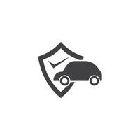 icono de seguro de coche vector