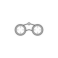 Binoculars icon vector illustration design template