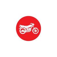 diseño de plantilla de ilustración de vector de icono de motocicleta.