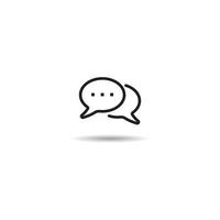 Speech bubble icon vector