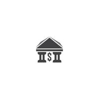 Bank building icon vector illustration design template