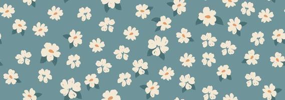 Floral background for textile, swimsuit, wallpaper, pattern covers, surface, gift wrap. vector