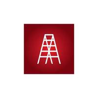 Ladder logo vector illustration design template