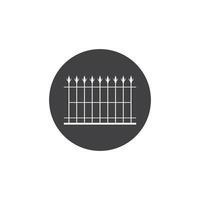 fence icon vector illustration design template