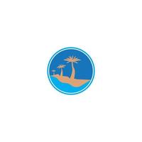 Palm tree icon vector