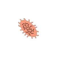 Bacteria microbes icon vector illustration design