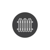 fence icon vector illustration design template