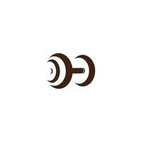 Barbell icon vector illustration design template