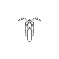 diseño de plantilla de ilustración de vector de icono de motocicleta.
