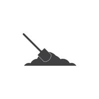 Shovel icon vector illustration template design