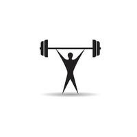 lifting weights icon vector illustration design template