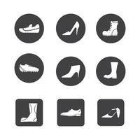 shoes icon vector illustration design template