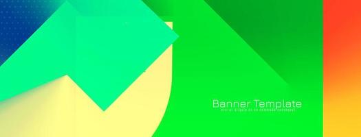 Modern colorful geometric business banner template vector