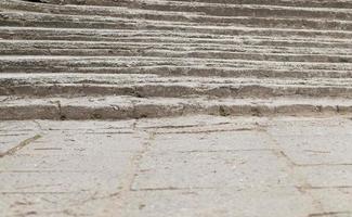 old reinforced concrete staircase photo