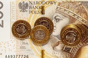 Polish coin money pile photo