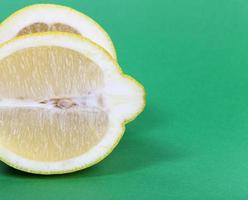 yellow lemon sour and juicy, closeup lemon photo