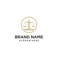 balance law firm logo vector illustration isolated background