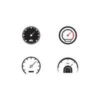 Speedometer icon vector illustration design template