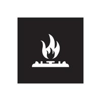 gas stove logo vector