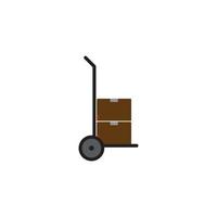 Hand truck icon vector