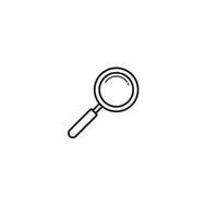 Magnifying glass icon vector illustration design template