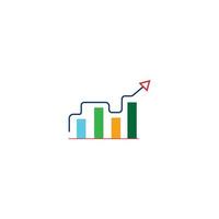 Statistics icon vector illustration design template