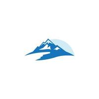 Mountain logo design vector