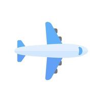 Passenger plane flying in the sky side view. travel concept vector