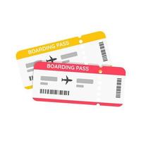 air ticket Specify flight details and travel time. for traveling with airlines vector