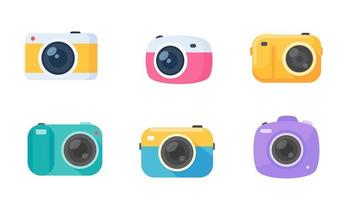 Camera for capturing good memories of travel vector