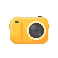 Camera for capturing good memories of travel vector