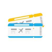 air ticket Specify flight details and travel time. for traveling with airlines vector