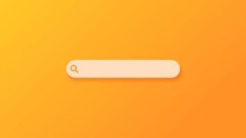 Minimal search bar. Simple and modern search bar design. vector