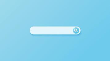 Minimal search bar. Simple and modern search bar design. vector