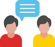 Conversation Flat Icon vector