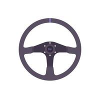 Steering Wheel Flat Illustration. Clean Icon Design Element on Isolated White Background vector