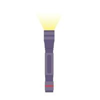 Flashlight Flat Illustration. Clean Icon Design Element on Isolated White Background vector