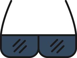 Goggles Line Filled vector