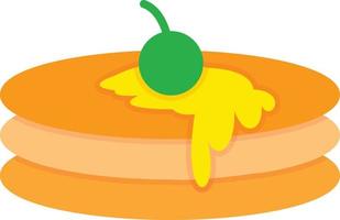 Pancake Flat Icon vector