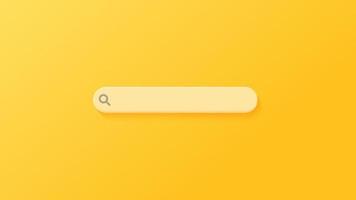 barra de búsqueda mínima. diseño de barra de búsqueda simple y moderno. vector