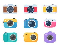 Camera for capturing good memories of travel vector