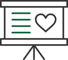 Teaching Line Two Color vector